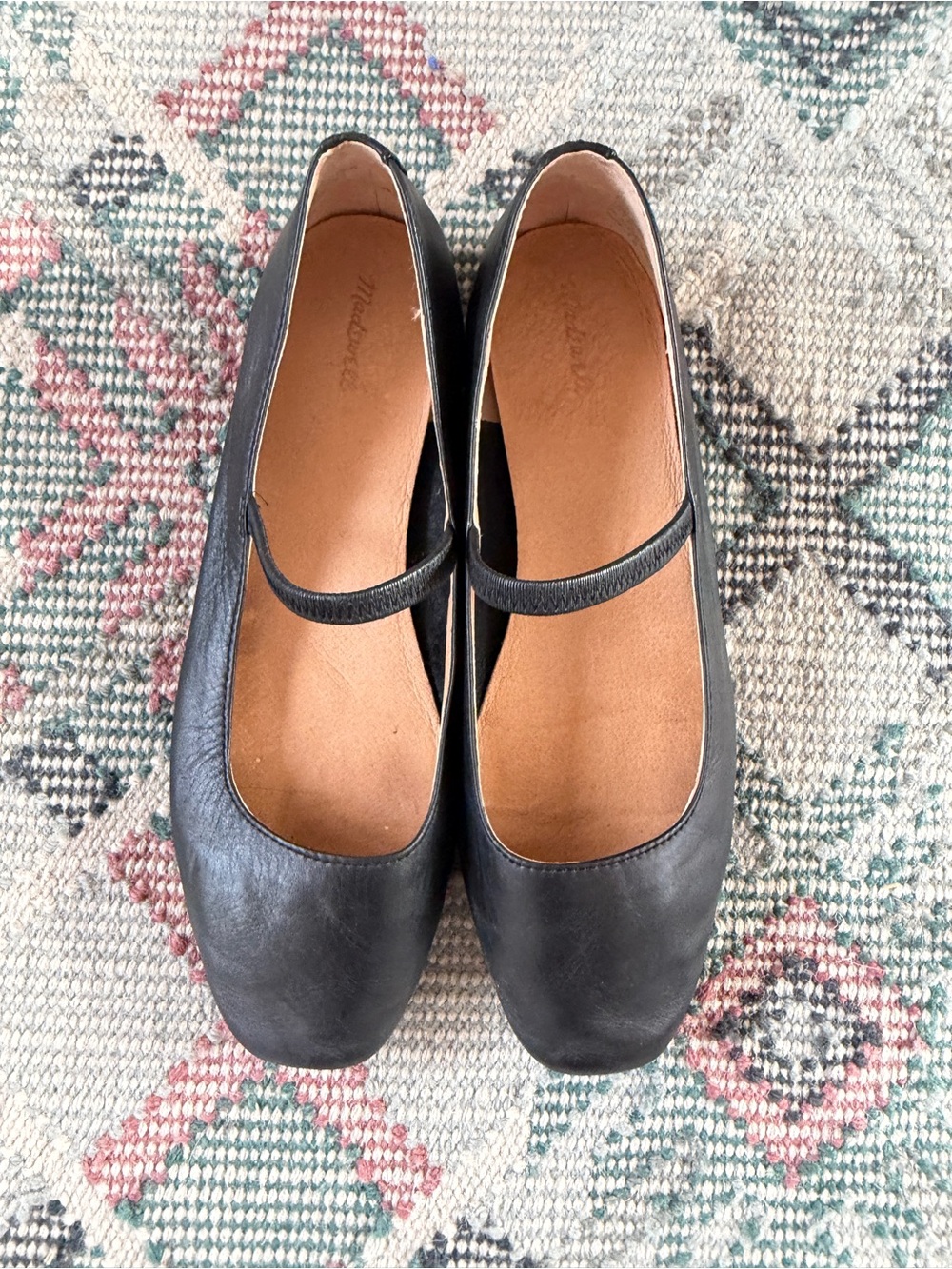 Madewell “The Greta” Black Mary Jane Ballet Flats - size 8